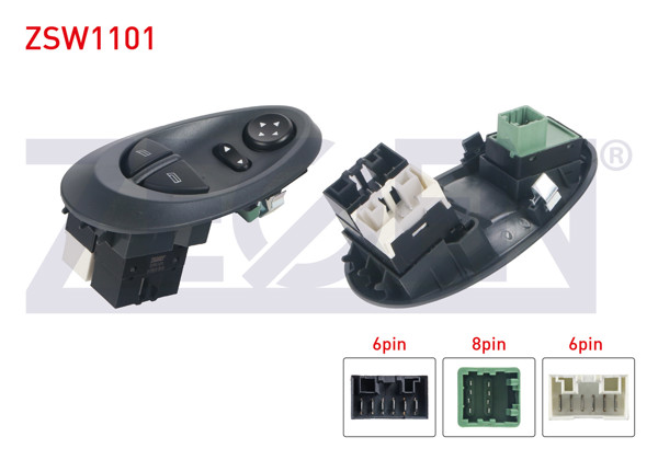 ZEGEN ZSW1101 | Cam Açma Anahtar Grup Ayna Ayarlı Çiftli 20 Pin Iveco Daily III 1999-2006