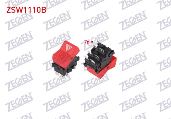 ZEGEN ZSW1110B | Flaşör Anahtarı 7 Pin Kırmızı Fiat Dogan / Kartal / Sahın 1993-2002