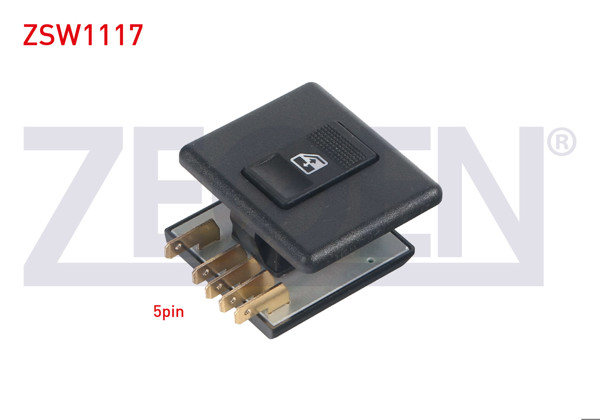 ZEGEN ZSW1117 | Cam Açma Anahtarı Tekli 5 Pin Fiat Dogan L-Uno 1993-2002