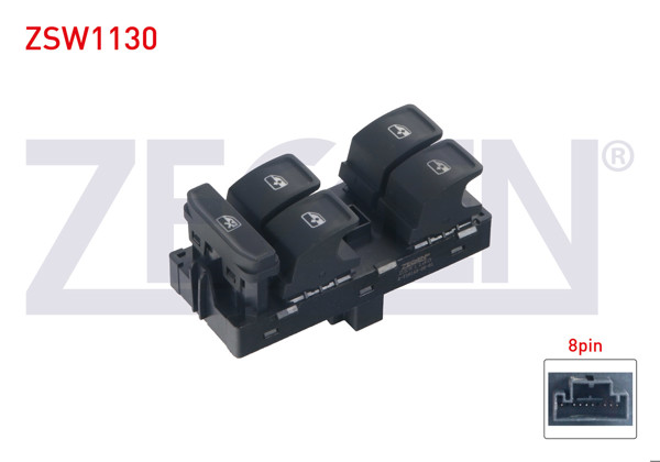 ZEGEN ZSW1130 | Cam Açma Anahtar Grup Gri 8 Pin Volkswagen Golf VII / Passat / Touran / Tiguan 2010 -