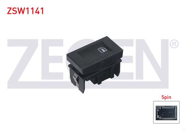 ZEGEN ZSW1141 | Cam Açma Anahtarı Tekli 5 Pin Volkswagen Polo Classic 1995-2001