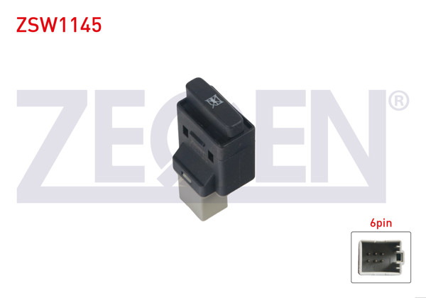 ZEGEN ZSW1145 | Cam Kilit Anahtarı 6 Pin Volkswagen Polo 2001-2012
