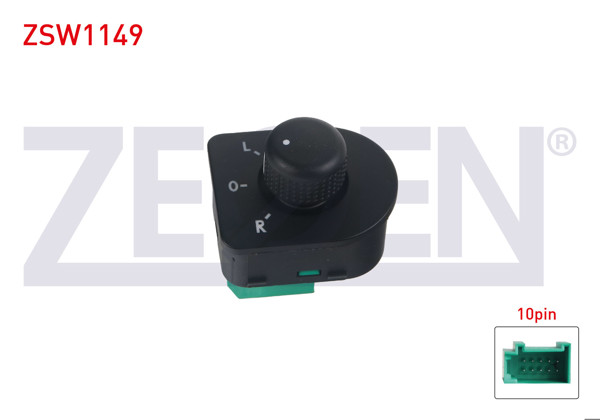 ZEGEN ZSW1149 | Ayna Ayar Düğmesi 10 Pin Volkswagen Golf IV-Bora 1997-2005