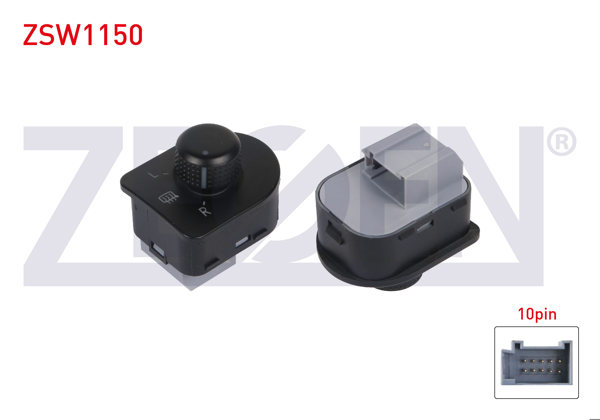 ZEGEN ZSW1150 | Ayna Ayar Düğmesi Rezistanslı 10 Pin Volkswagen Golf IV-Passat-Transporter-Bora 1997-2005