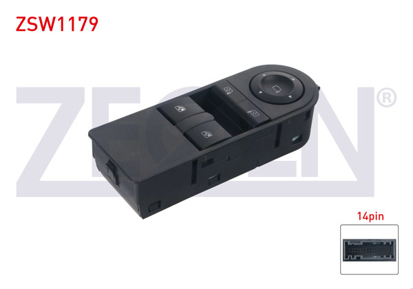 ZEGEN ZSW1179 | Cam Açma Anahtar Grup Ayna Ayarlı Çiftli 14 Pin Opel Astra H-Zafira B 2004-2011
