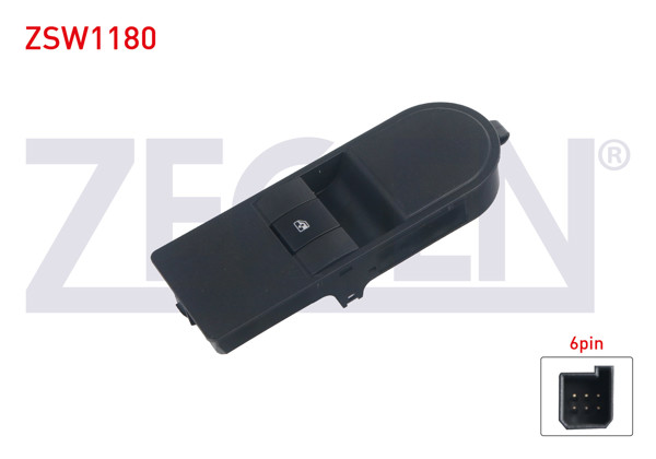 ZEGEN ZSW1180 | Cam Açma Anahtarı Tekli 6 Pin Opel Astra H-Zafira B 2004-2011