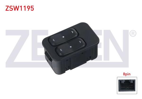 ZEGEN ZSW1195 | Cam Açma Anahtarı Çiftli Turuncu Işık 8 Pin Opel Astra G-Corsa C-Meriva A-Combo C-Zafira A 1998-2006