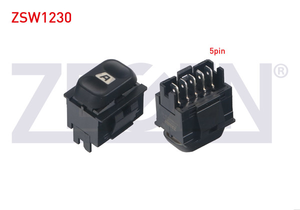 ZEGEN ZSW1230 | Cam Açma Anahtarı Tekli 5 Pin Otomatik Partner-Berlingo-Xsara 1996-2008 / Xantia 1993-1998