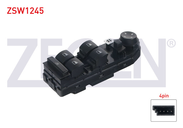 ZEGEN ZSW1245 | Cam Açma Anahtar Grup Ayna Ayarlı 4 Pin BMW 5 Serisi (E60)-(E61) 2003-2010