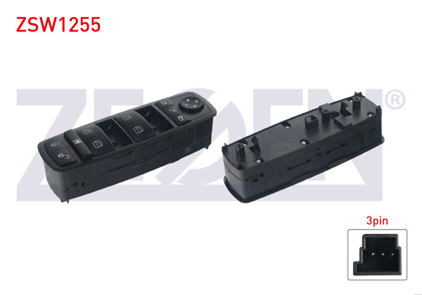 ZEGEN ZSW1255 | Cam Açma Anahtar Grup Ayna Ayarlı Katlanır Ayna 3 Pin Mercedes A Serisi (W169)-B Serisi (W245) 2004-2012