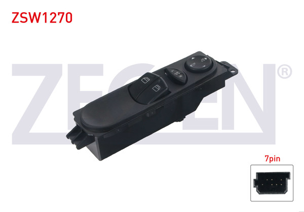 ZEGEN ZSW1270 | Cam Açma Anahtar Grup Ayna Ayarlı 7 Pin Mercedes Vito (W639)-Viano (W639) 2003-2014