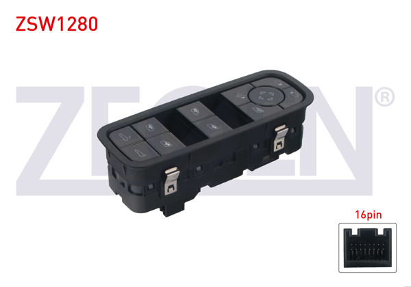 ZEGEN ZSW1280 | Cam Açma Anahtar Grup Ayna Ayarlı 16 Pin Porsche Panamera 2016 -