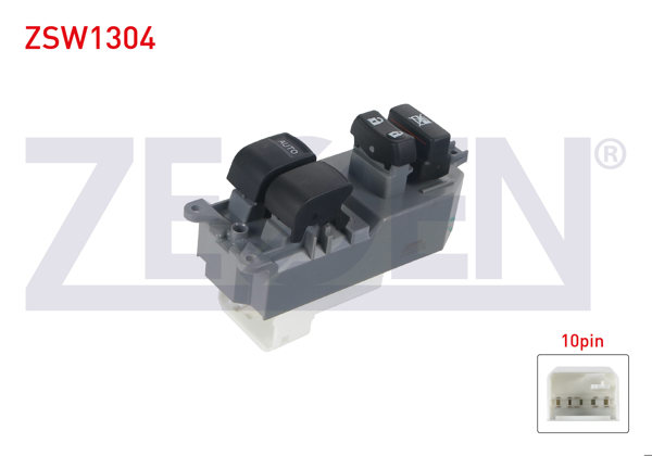 ZEGEN ZSW1304 | Cam Açma Anahtarı Çiftli 10 Pin Toyota Corolla-Auris-Yaris-Rav 4 2005-2012