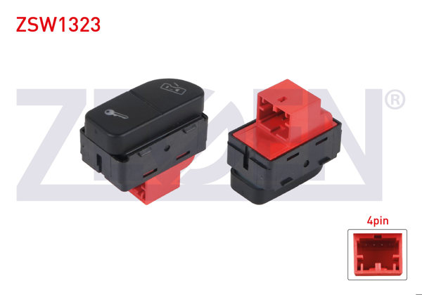 ZEGEN ZSW1323 | Kapı Kilit Anahtarı 4 Pin Volkswagen Polo 2001-2012