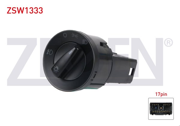 ZEGEN ZSW1333 | Far Anahtarı 17 Pin Golf IV-Polo-Passat-Bora-Galaxy 1997-2005 / Sharan-Alhambra 1995-2010