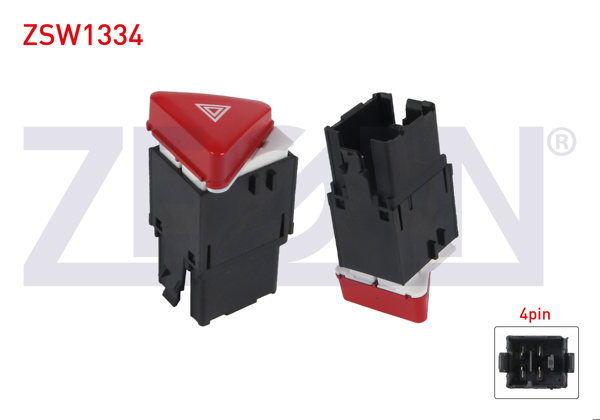 ZEGEN ZSW1334 | Flaşör Anahtarı 4 Pin Volkswagen Golf V-Jetta III 2003-2009