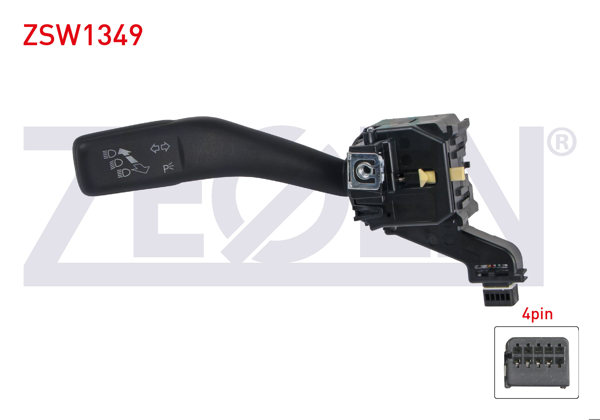 ZEGEN ZSW1349 | Far Sinyal Kumanda Kolu 4 Pin Golf V-VI-Caddy III-Jetta III-Scirocco-Tiguan-Touran-A3-Octavia-Superb-Yeti-Leon-Toledo III 2003-2016