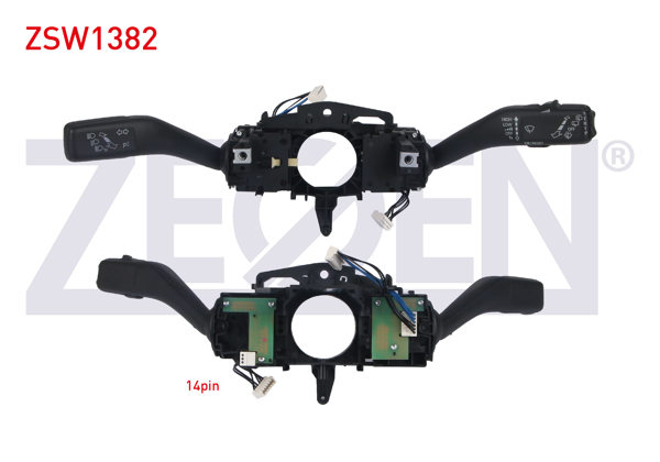 ZEGEN ZSW1382 | Far Sinyal Kumanda Kolu Yol Bılgısayarlı 14 Pin Caddy III-Golf VI-Jetta IV-Scirocco-Touran-Ocatıva-Superb-Yeti 2004 -