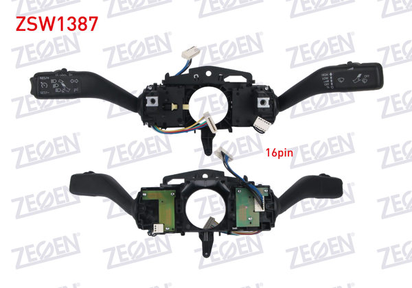 ZEGEN ZSW1387 | Far Sinyal Kumanda Kolu 16 Pin Caddy III-Golf VI-Jetta IV-Scirocco-Touran-Ocatıva-Superb-Yeti 2004 -