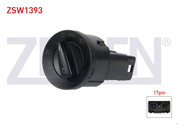 ZEGEN ZSW1393 | Far Anahtarı 17 Pin Audi A6 1997-2004 / Superb-Octavia-Roomster-Fabia II 2004 -