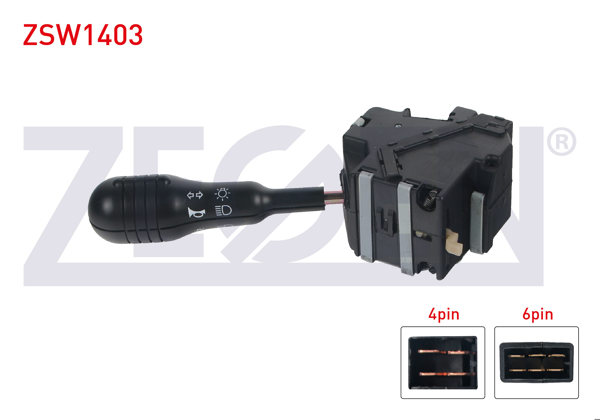 ZEGEN ZSW1403 | Far Sinyal Kumanda Kolu 10 Pin Renault Twingo 1993-2007
