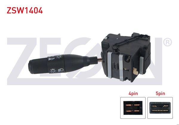 ZEGEN ZSW1404 | Far Sinyal Kumanda Kolu 9 Pin Renault R19-Clio I 1988-2000