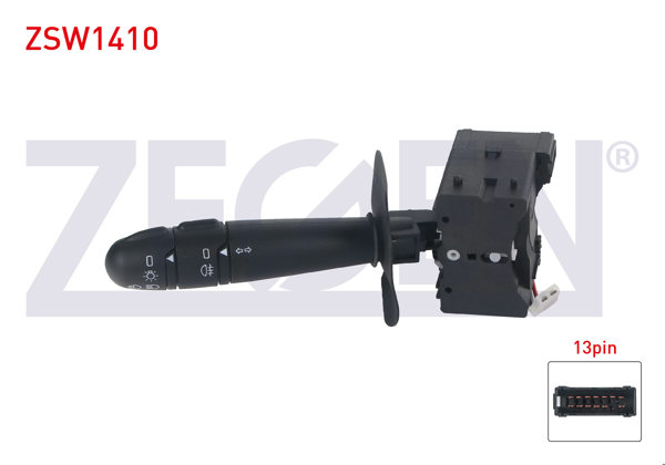 ZEGEN ZSW1410 | Far Sinyal Kumanda Kolu Sıssız 13 + 2 Pin Renault Megane I-Kangoo 1996-2008
