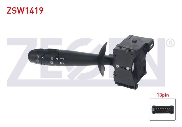 ZEGEN ZSW1419 | Far Sinyal Kumanda Kolu Kornalı 13 Pin Renault Master II 1998-2010