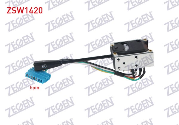 ZEGEN ZSW1420 | Far Kumanda Kolu Kornalı 5 Pin Renault R12 Toros