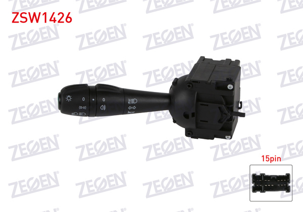ZEGEN ZSW1426 | Far Sinyal Kumanda Kolu 15 Pin Symbol-Clio IV-Dokker-Duster-Lodgy-Logan II-Sandero 2012 -