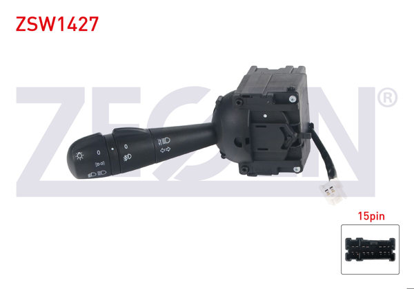 ZEGEN ZSW1427 | Far Sinyal Kumanda Kolu 17 Pin Renault Clio IV-Captur-Duster-Dokker-Lodgy 2010 -