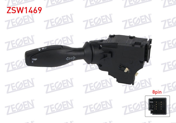 ZEGEN ZSW1469 | Far Sinyal Kumanda Kolu 8 Pin Ford Fiesta VI 2008 -