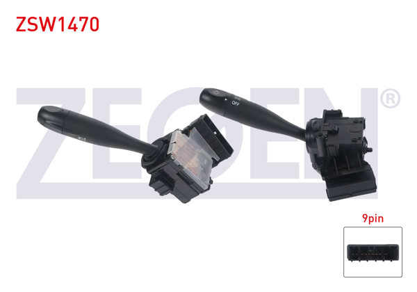 ZEGEN ZSW1470 | Far Sinyal Kumanda Kolu 9 Pin Hyundai H100 Kamyonet 2004-2011 / Kia Bongo 2004-2009