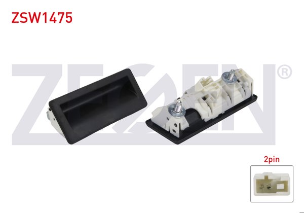 ZEGEN ZSW1475 | Bagaj Kilit Butonu 2 Pin Volkswagen Golf Plus-Golf VI Varıant-Passat-Sharan-Touran-Tiguan 2006 -