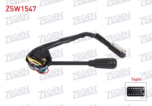 ZEGEN ZSW1547 | Sinyal Kumanda Kolu 14 Pin Mercedes (W123) 1977-1985 / G Serisi (W460) 1979-1989 / S Serisi (W116) 1972-1980