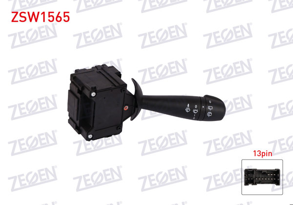 ZEGEN ZSW1565 | Silecek Kumanda Kolu 13 Pin Dacia Dokker 2012-/ Lodgy 2012-/ Logan II 2012-/ Sandero 2008-2013 / Sandero II 2013 -