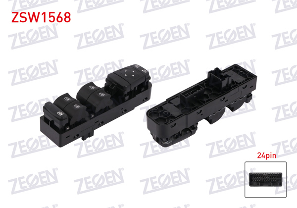 ZEGEN ZSW1568 | Cam Açma Anahtar Grup Ayna Ayarlı 24 Pin Renault Megane IV 2016-/ Talisman 2019-/ Kadjar 2015 -
