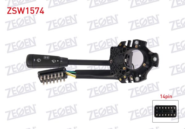 ZEGEN ZSW1574 | Sinyal Kumanda Kolu 14 Pin Mercedes S Serisi (W126) 1979-1991