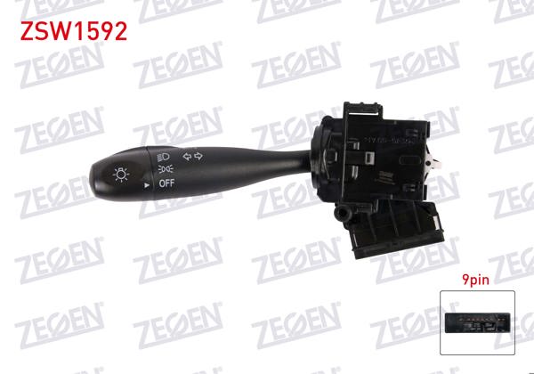 ZEGEN ZSW1592 | Far Sinyal Kumanda Kolu 9 Pin Hyundai Accent Era 2006-2012 / Kia Rio 2005-2011