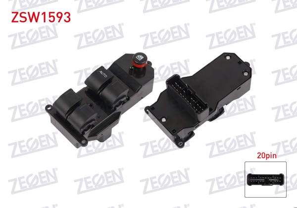 ZEGEN ZSW1593 | Cam Açma Anahtar Grup 20 Pin Honda Civic VII 2000-2006