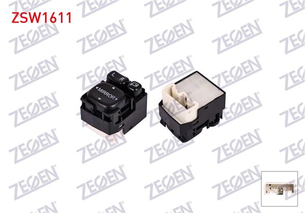 ZEGEN ZSW1611 | Ayna Ayar Düğmesi 9 Pin Toyota Corolla 2013-2018