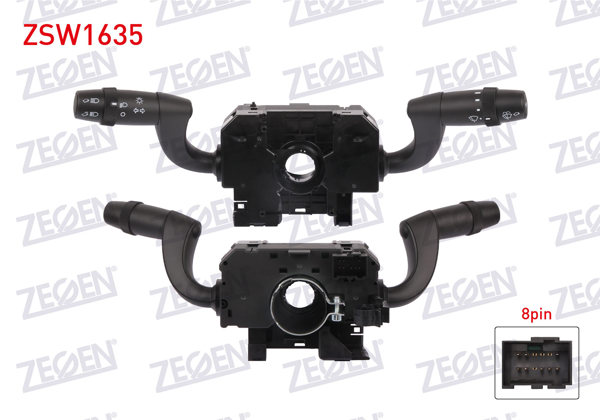 ZEGEN ZSW1635 | Far Silecek Kumanda Kolu Komple (Zembereksız) Fiat Ducato 2014-2022