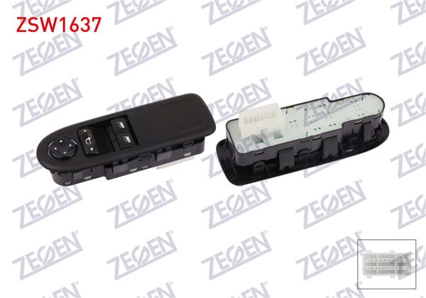 ZEGEN ZSW1637 | Cam Açma Anahtar Grup 14 Pin Citroen C3 II (Sc_) 2009-/ Kia Sportage III (Sl) 2010 -