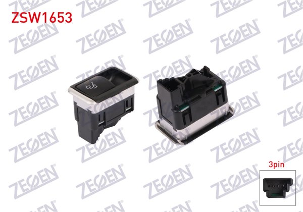 ZEGEN ZSW1653 | Bagaj Açma Anahtarı 3 Pin Mercedes E Serisi (W212)