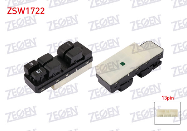 ZEGEN ZSW1722 | Cam Açma Anahtar Grup 13 Pin Suzuki Grand Vitara 2005-2015