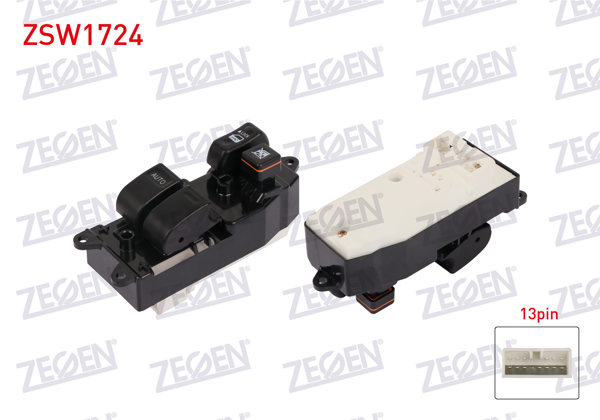 ZEGEN ZSW1724 | Cam Açma Anahtar Grup 13 Pin Toyota Corolla 1997-2000