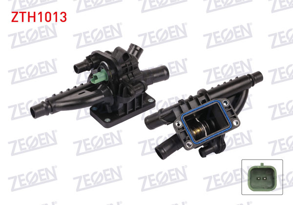 ZEGEN ZTH1013 | Termostat Komple Müşürlü 89 C Citroen C-Elysee 1.6 HDI 2012-/ 301 1.6 HDI 2012-/ Partner 1.6 HDI 2008-/ 207 1.4 HDI 2006-2012