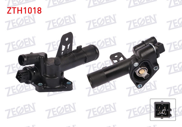 ZEGEN ZTH1018 | Termostat Komple Müşürlü Braketlı 89 C Euro 4 Clio 1.5 DCI 1998-2012 / Kangoo 1.5 DCI 2005-/ Megane 1.5 DCI 2008-2010