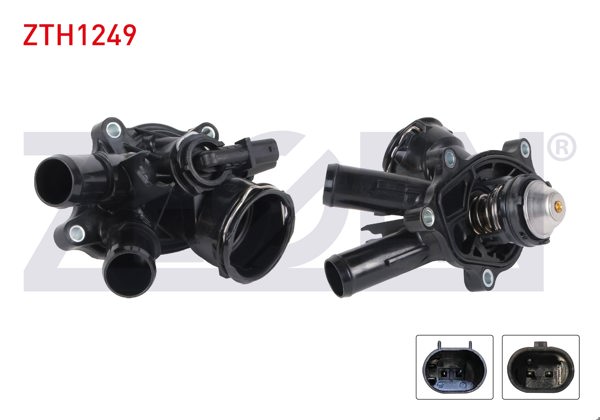 ZEGEN ZTH1249 | Termostat Komple Çift Müşürlü Elektrikli 103 Derece Mercedes C Serisi (W204) C 180-C 200-C 250 2007-2014 / E Serisi (W212) E 250 Cgı-E 200 Cgı 2009-/ Slk (R172) 200-250 2011 -