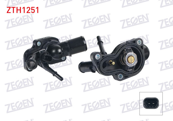 ZEGEN ZTH1251 | Termostat Komple 90 C Fiat Egea 1.6 16V 2015-/ 500X 1.6 16V 2014 -